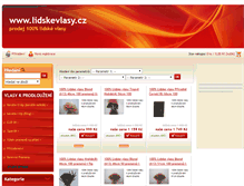 Tablet Screenshot of lidskevlasy.cz